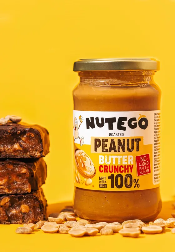 Beurre de cacahuète 100% crunchy - 350g - NUTEGO