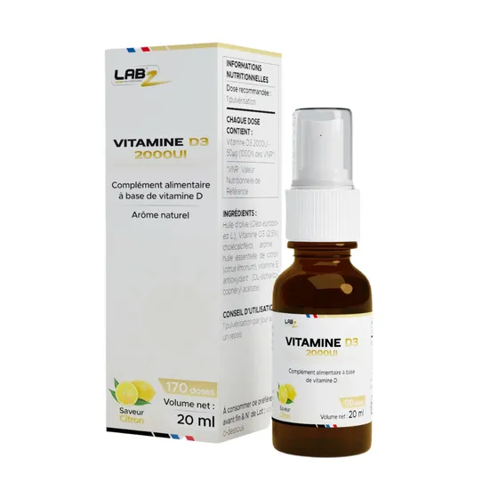 Vitamine D3 2000 UI Spray - Labz Nutrition